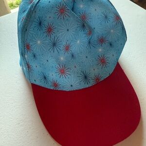 Blue and Red Starburst Cap
